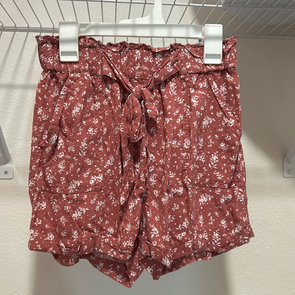 Super high rise soft shortie XS floral lounge shorts